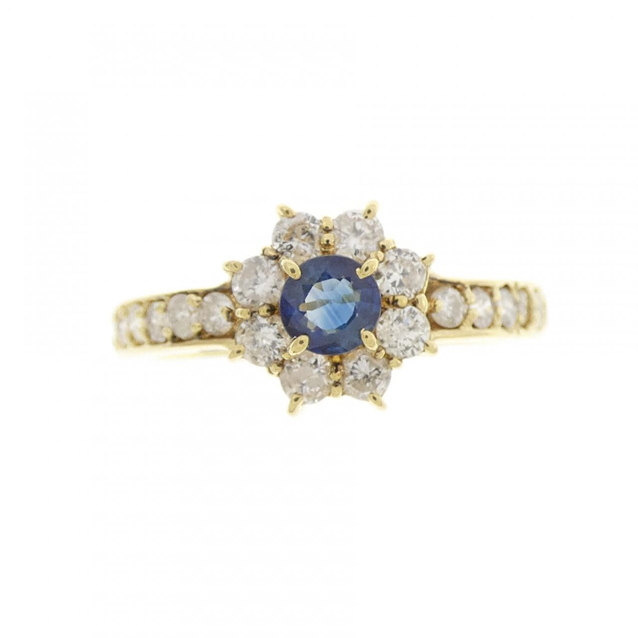 K18YG サファイヤ リング 0.20CT