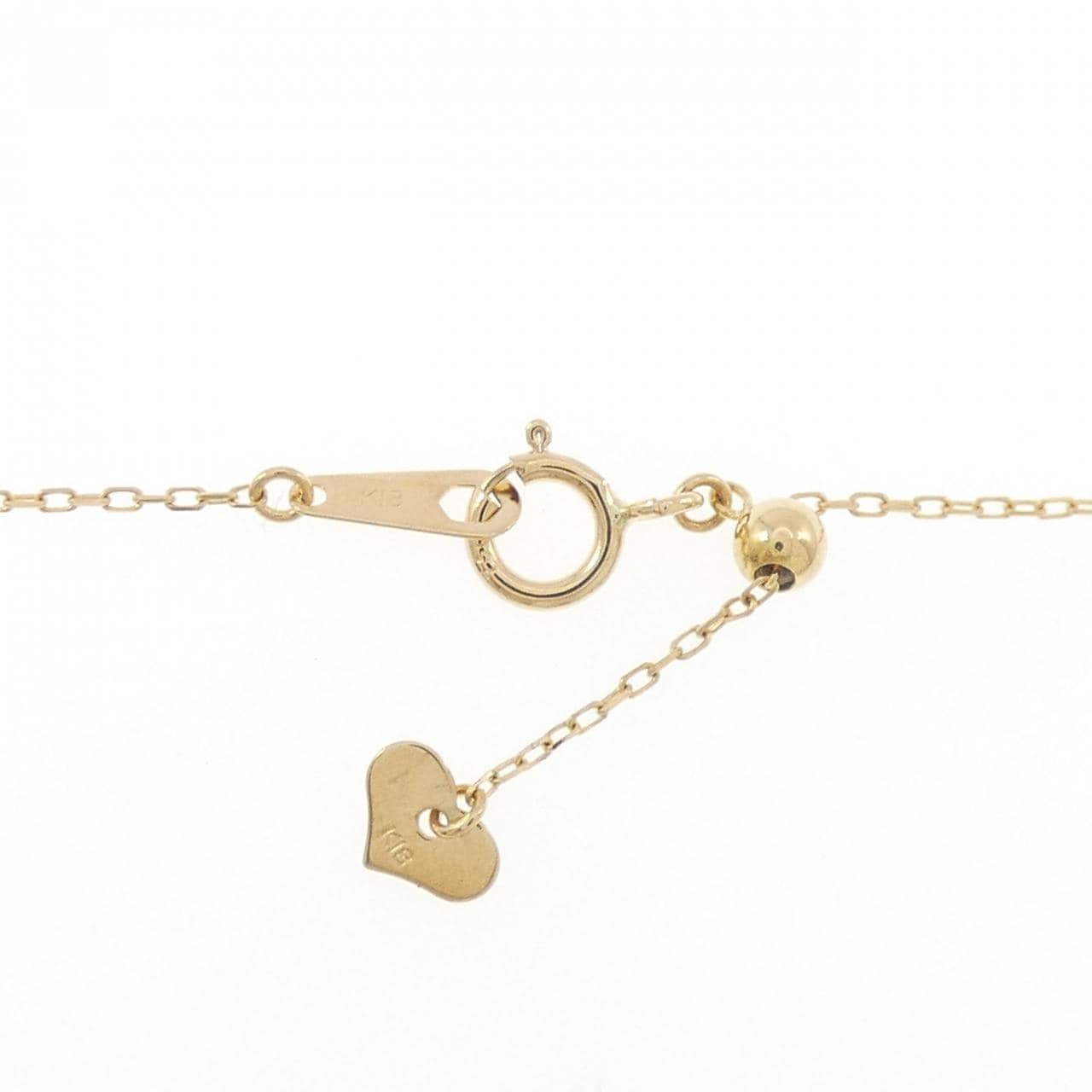 K18YG 合成ルビー ネックレス 0.15CT
