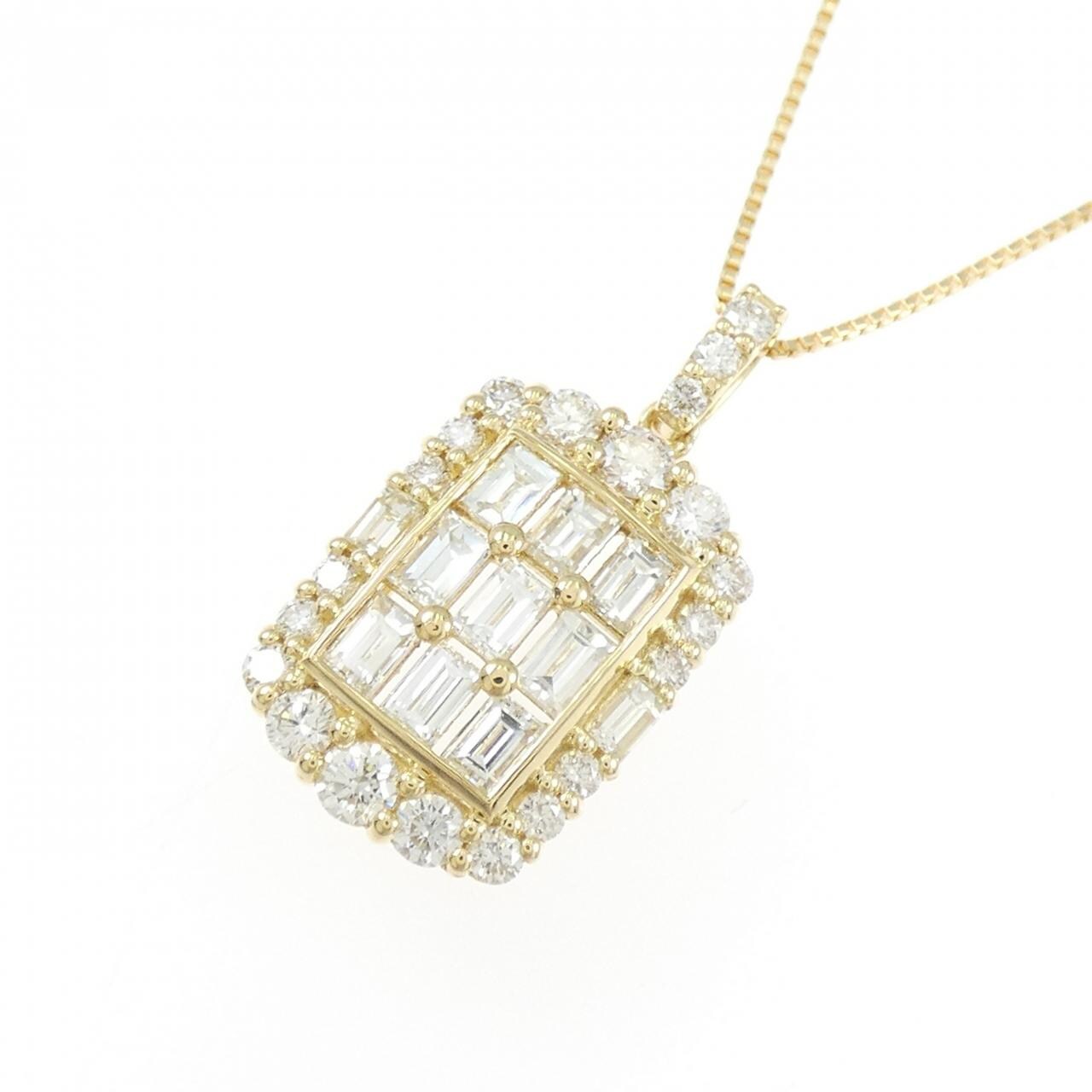 【新品】K18YG ダイヤモンド ネックレス 1.00CT