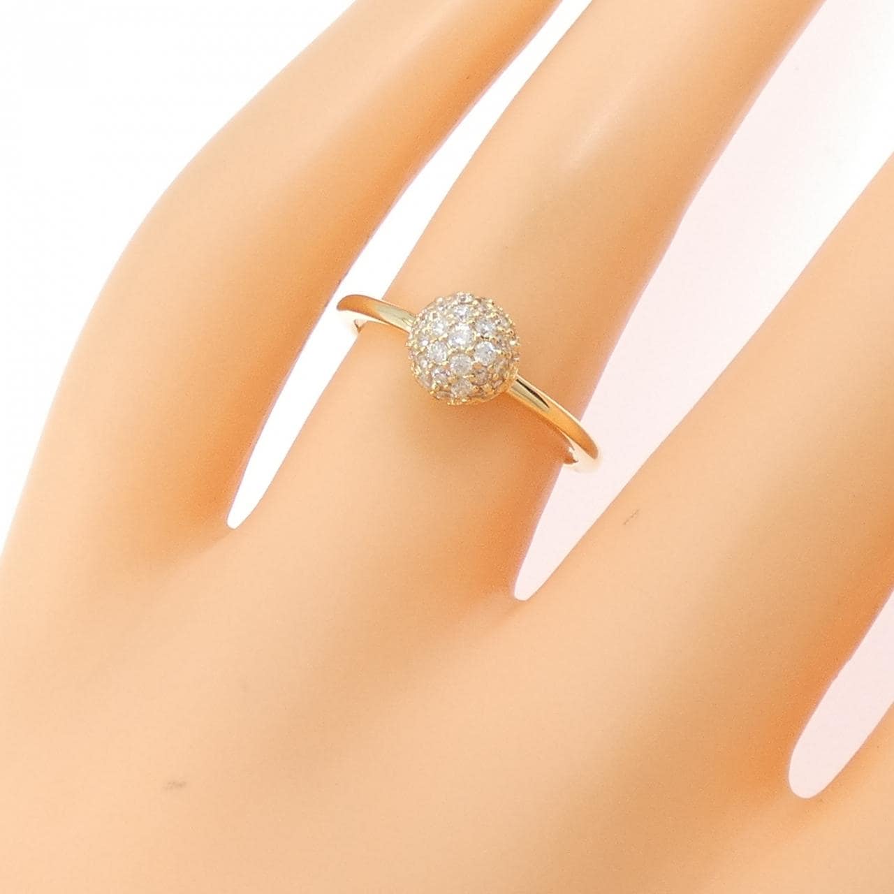 【リメイク】K18YG ダイヤモンド リング 0.30CT