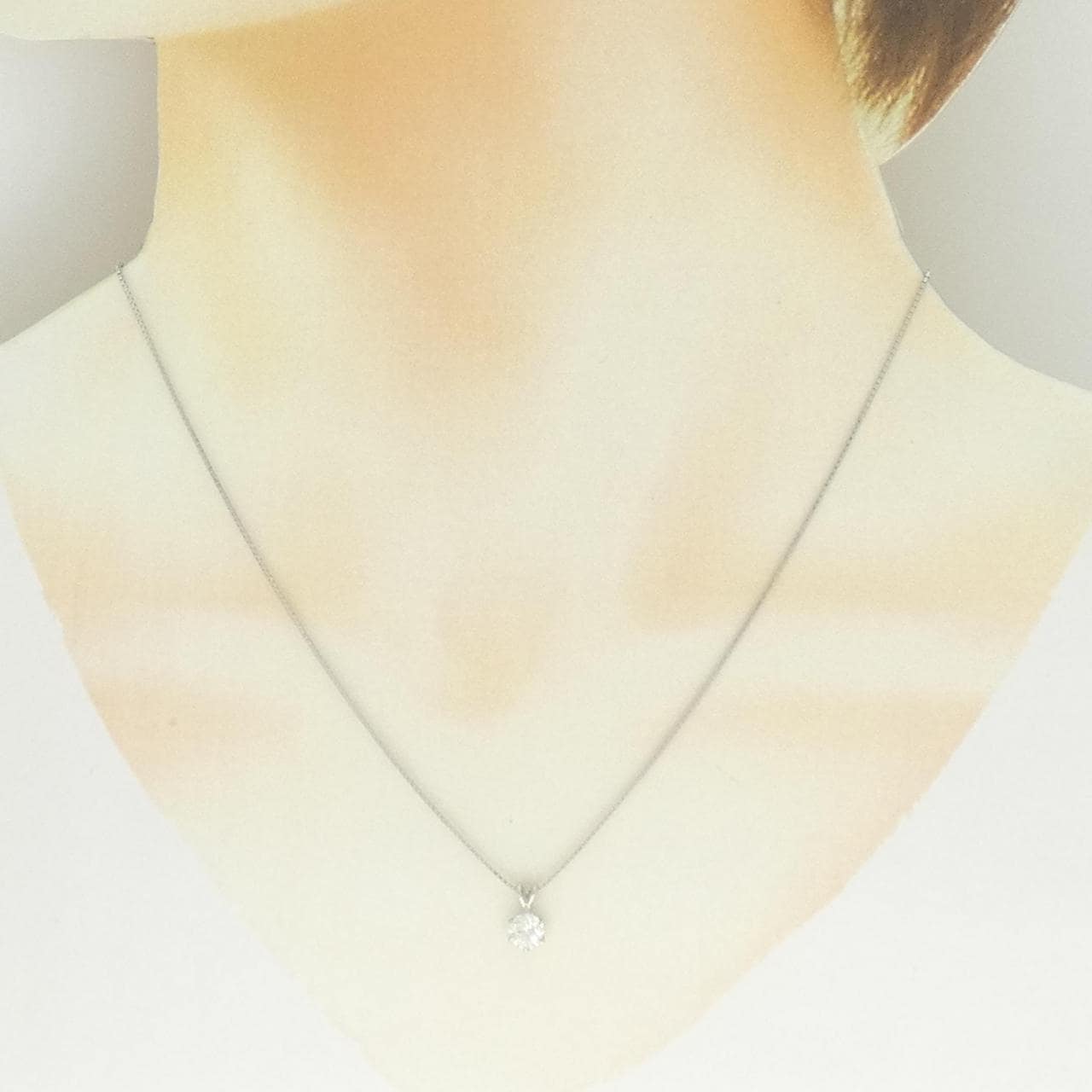 PT900/PT850 ダイヤモンド ネックレス 0.479CT I VS2 EXT H&C
