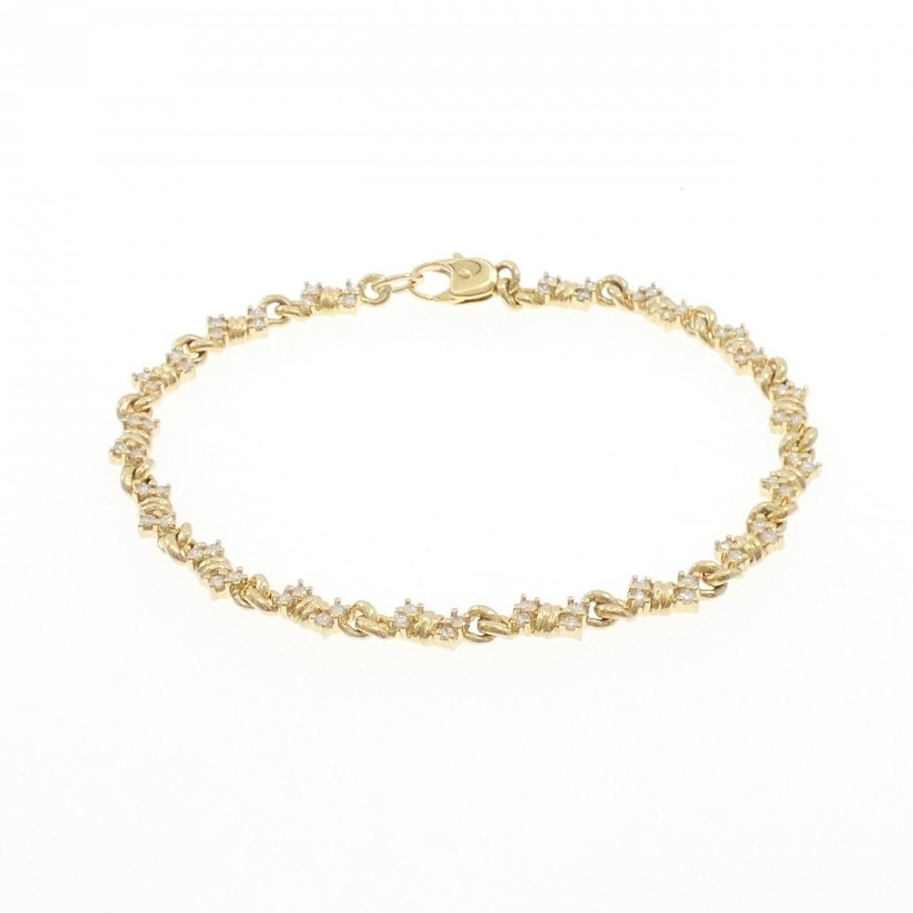 750YG ダイヤモンド ブレスレット