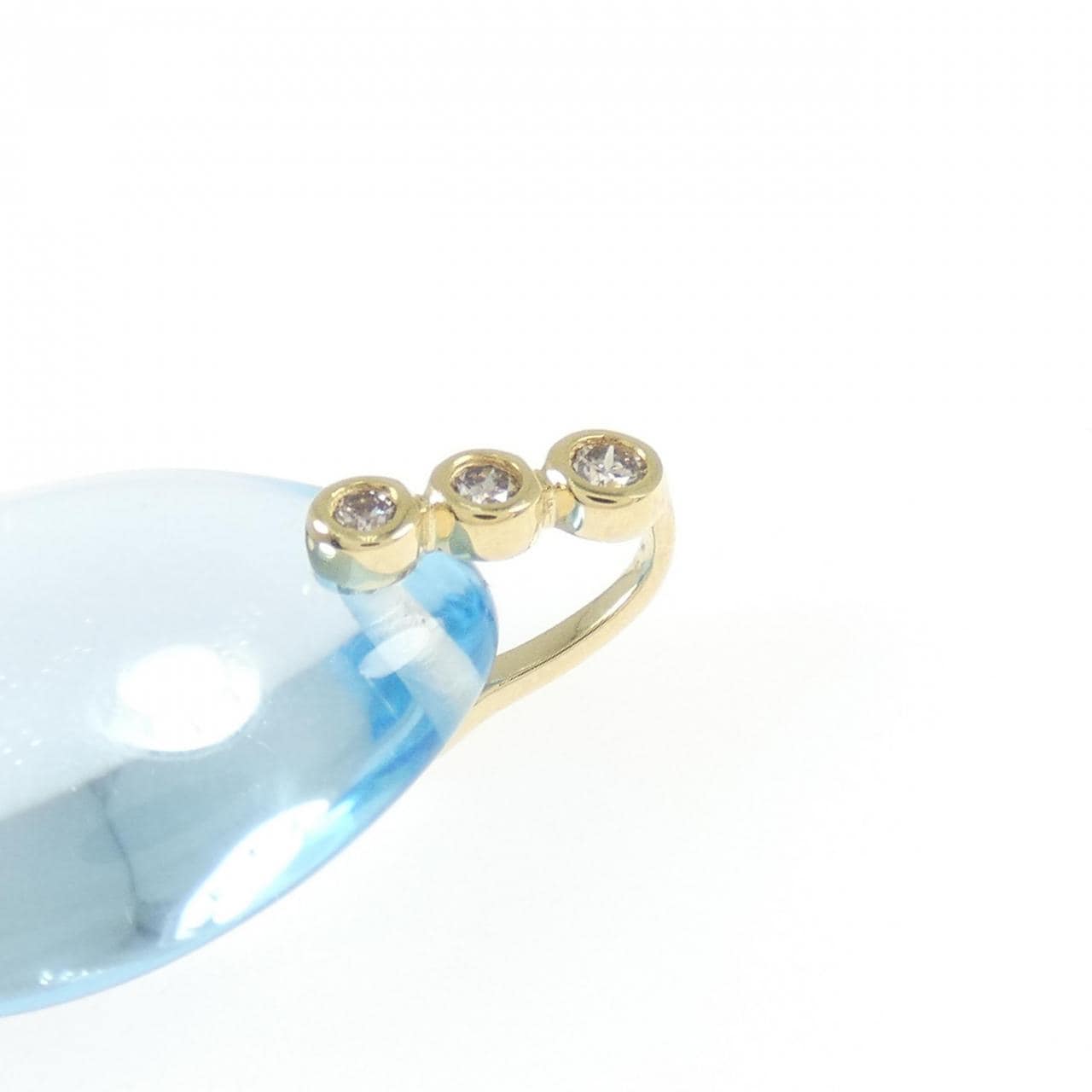ジーエスティービー ブルートパーズ ペンダント 12.0CT