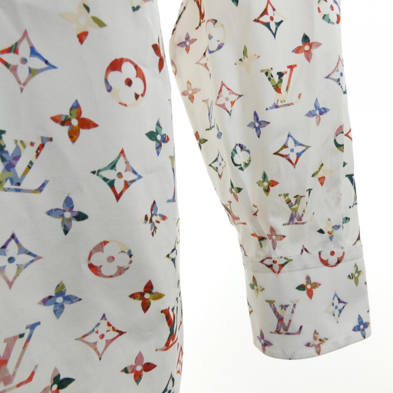 ルイヴィトン LOUIS VUITTON ヴィンテージフラワースカーフモノグラムシャツ FNTO89SS0 シャツ