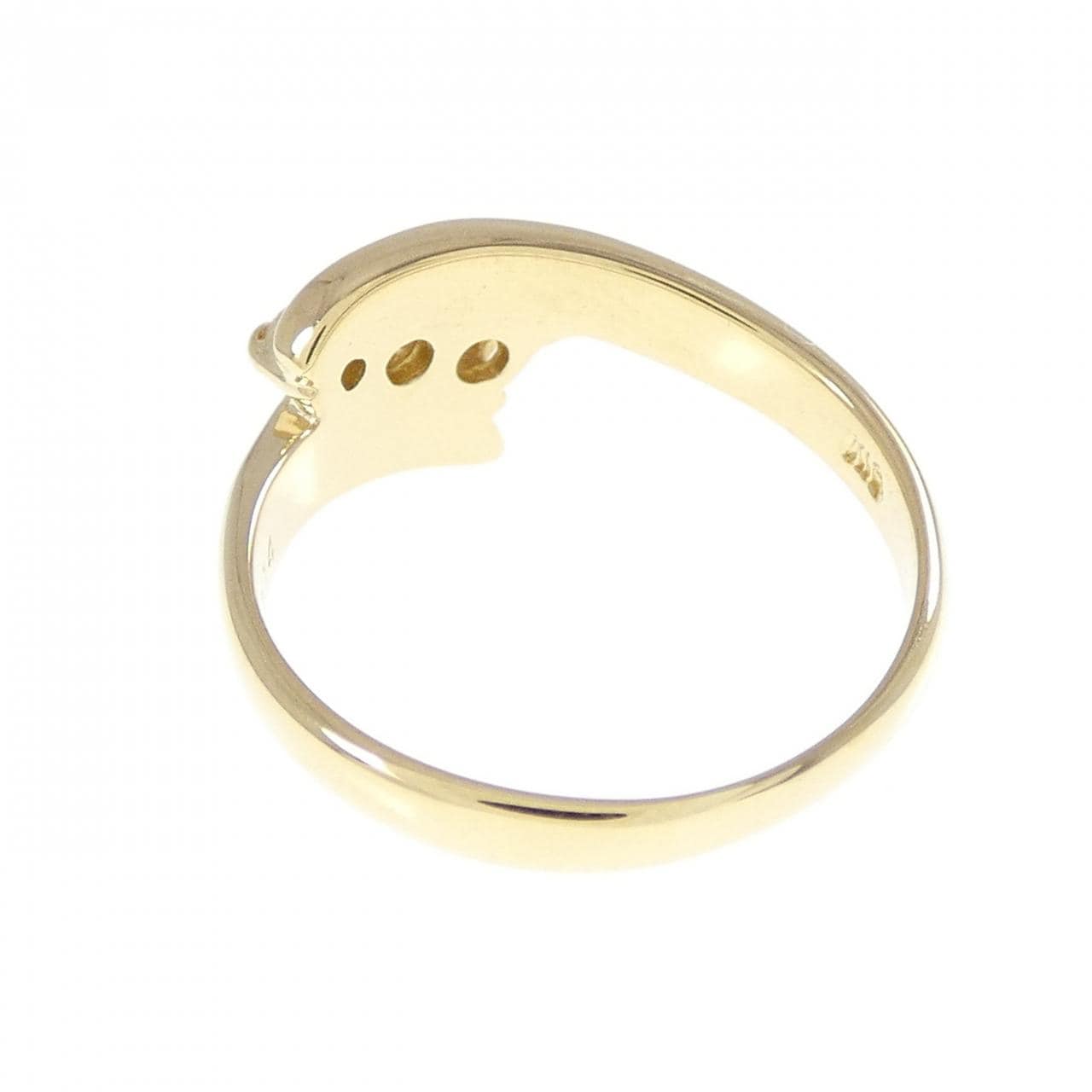 K18YG ダイヤモンド ピンキーリング 0.14CT