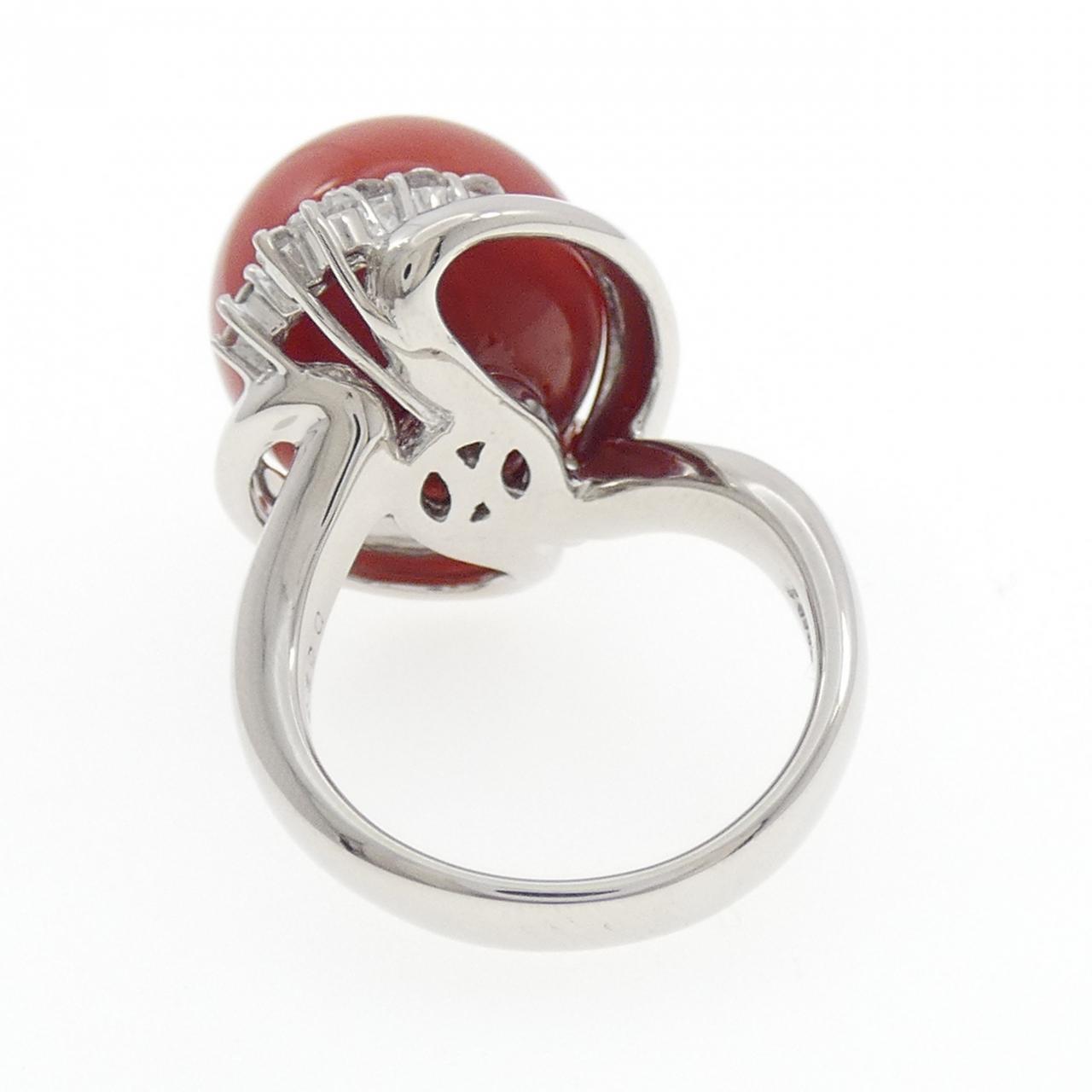 PT900 サンゴ リング 13.9mm