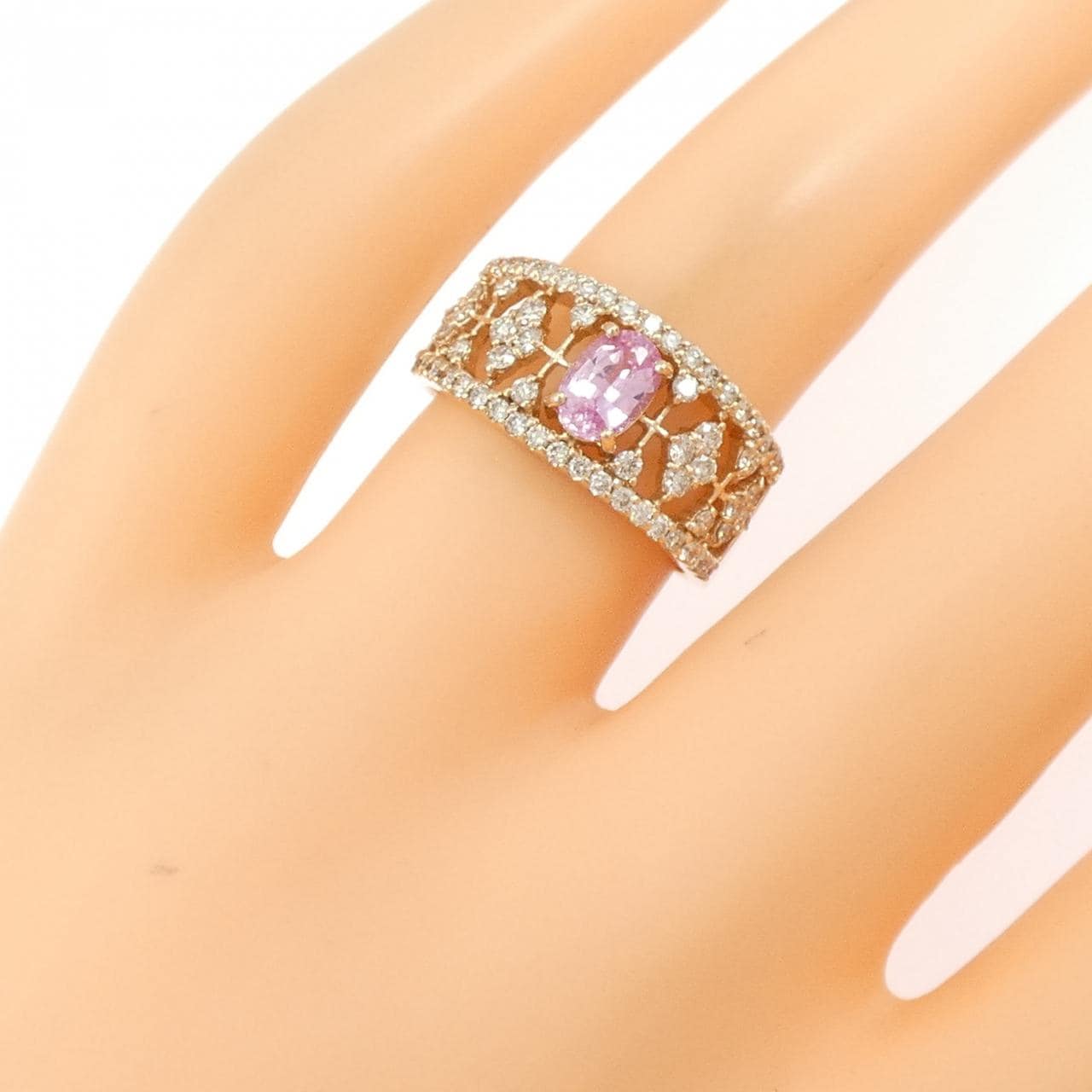 K18PG ルビー リング 0.547CT