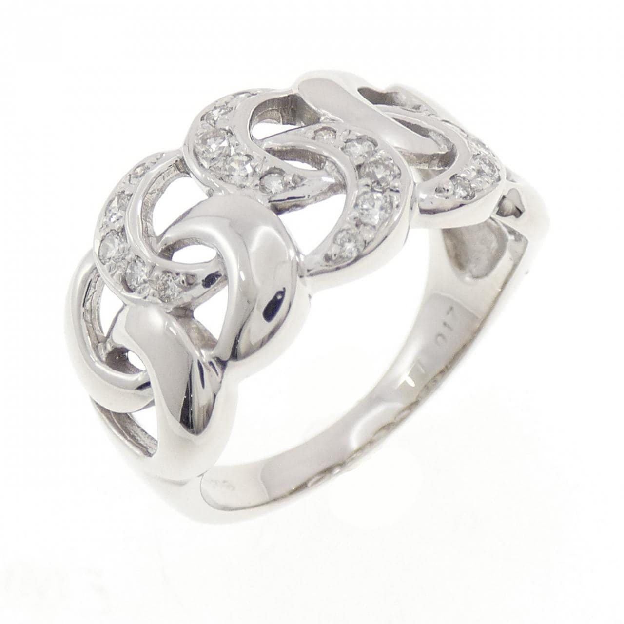 K18WG ダイヤモンド リング 0.17CT