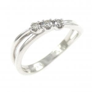 K18WG ダイヤモンド リング 0.10CT