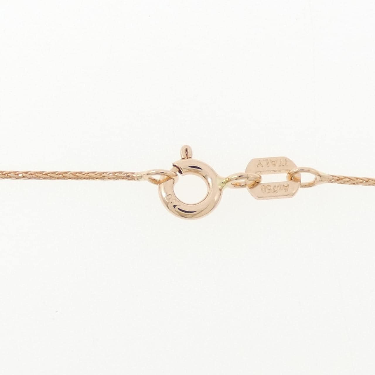 750PG ダイヤモンド ネックレス 0.136CT