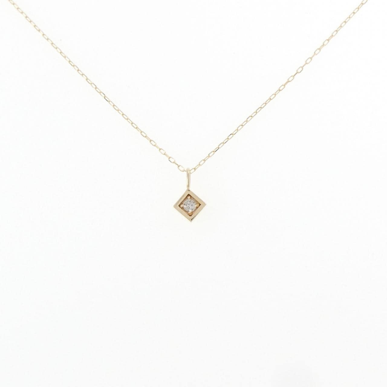 K10YG ダイヤモンド ネックレス 0.03CT
