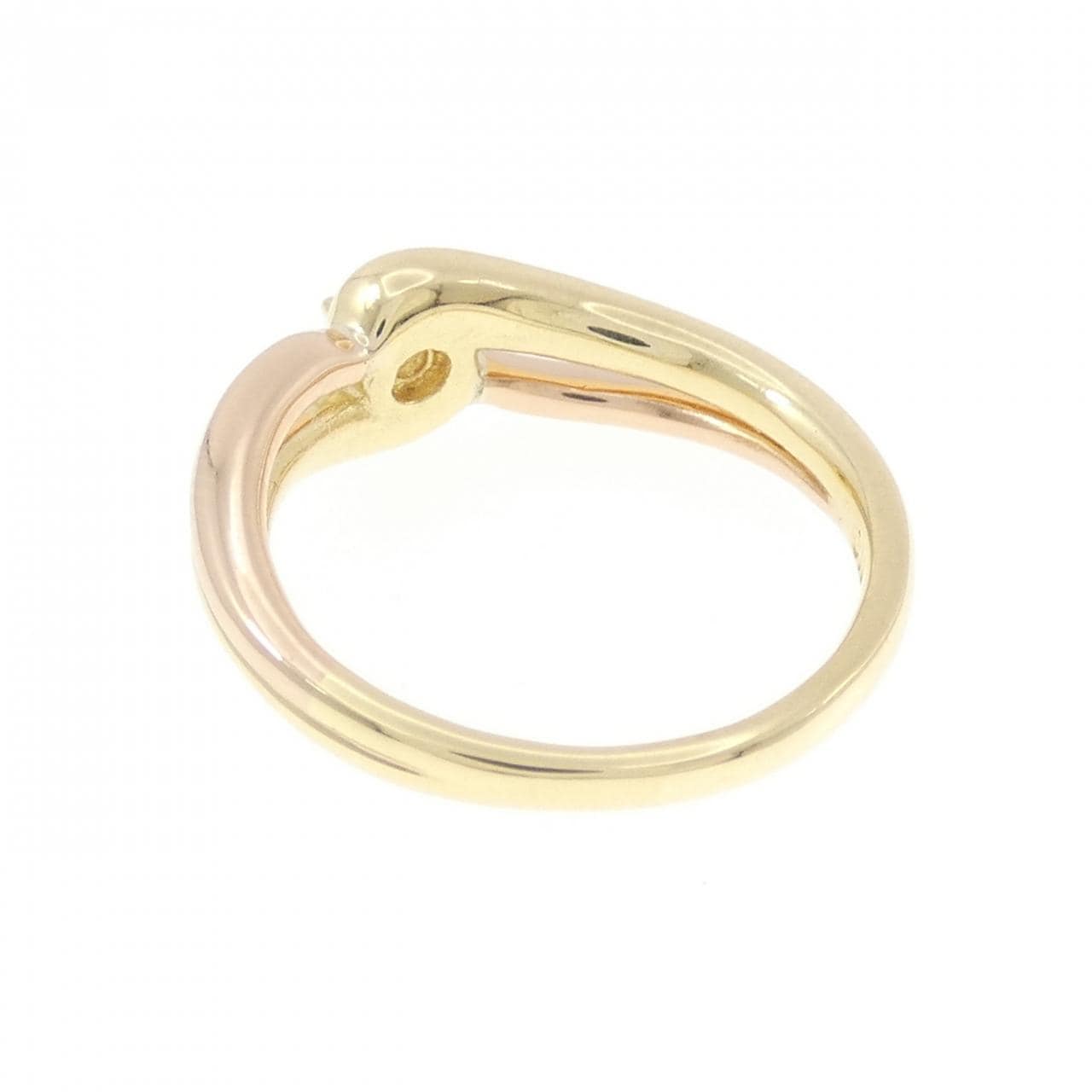 K18YG/K18PG ダイヤモンド リング 0.10CT