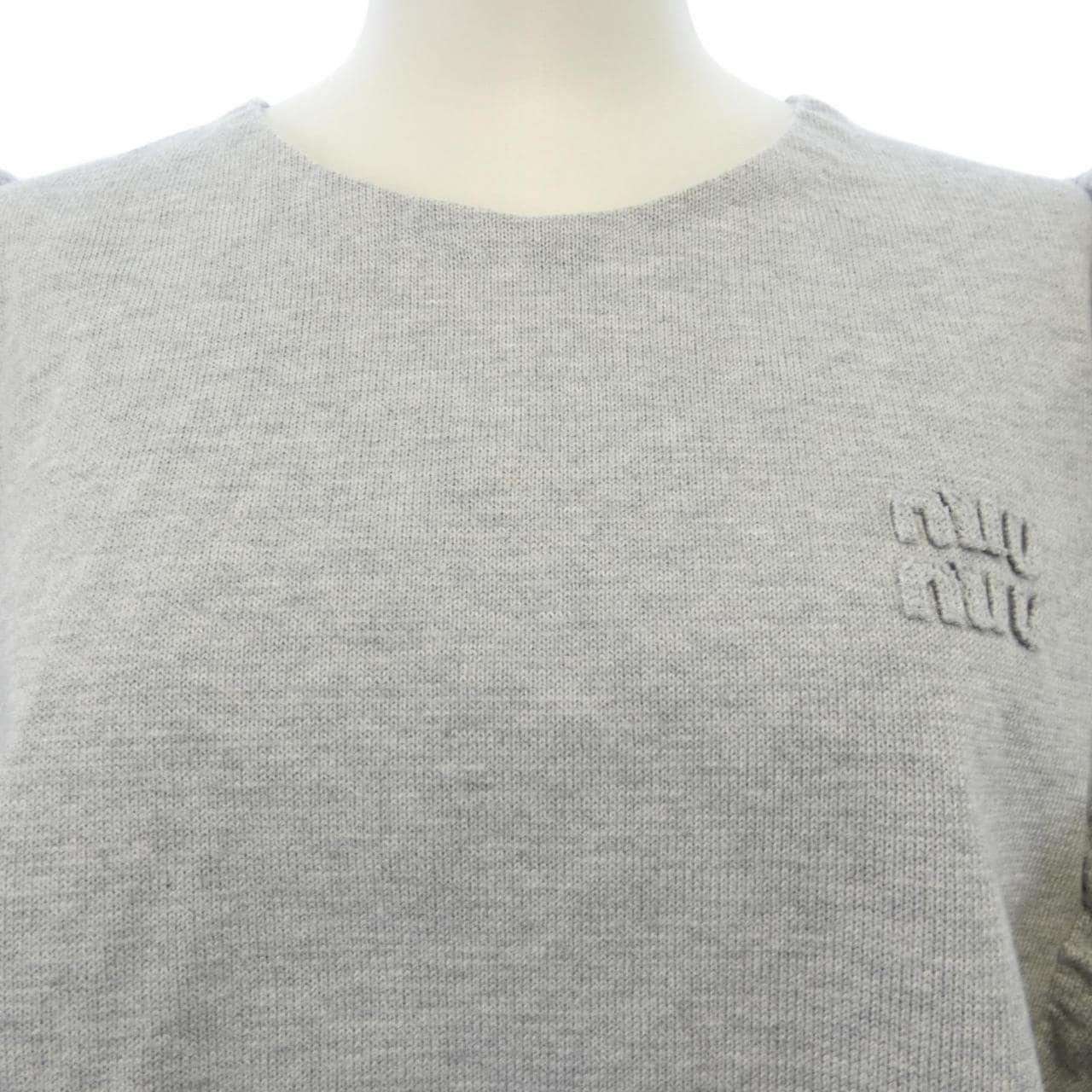 ミュウミュウ MIU MIU コットン クルーネックドレス MMA932 SOOO 19PM ワンピース