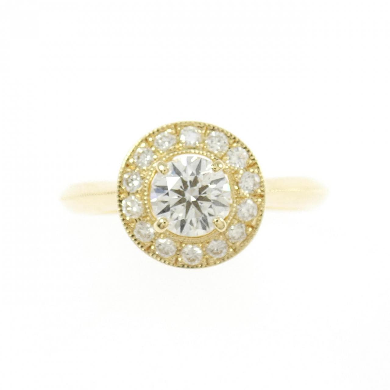 K18YG ダイヤモンド リング 0.413CT E VS1 VG