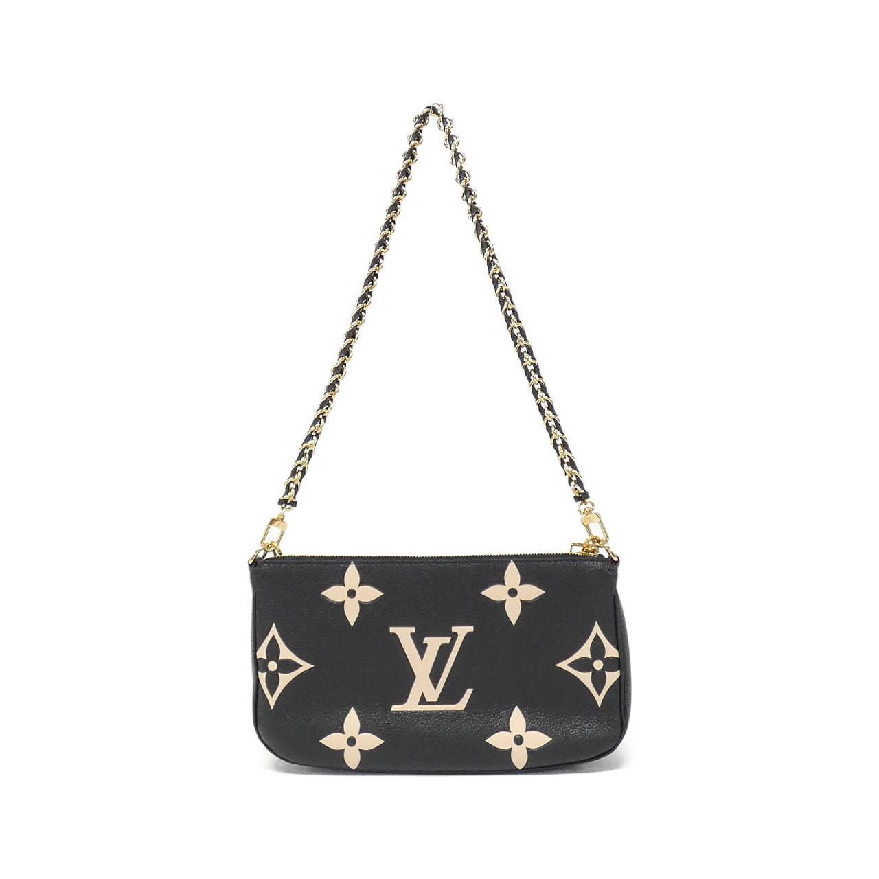 LOUIS VUITTON Bicolor Monogram Empreinte Multi Pochette Accessory M45777 Shoulder Bag