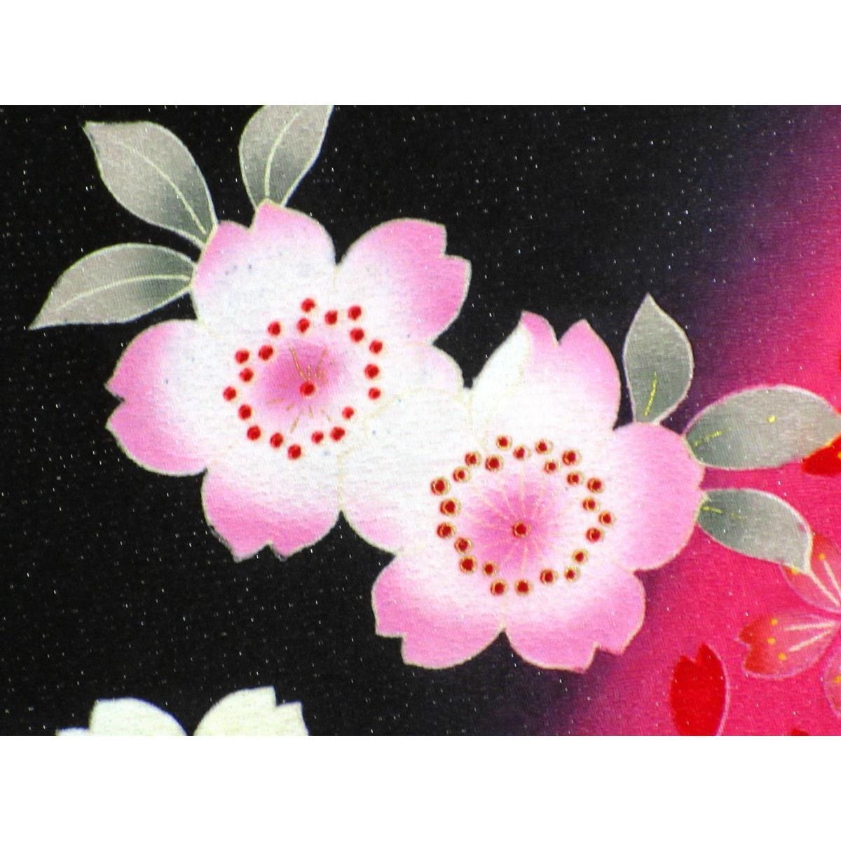 【未使用品】振袖　友禅金彩加工　ボカシ染