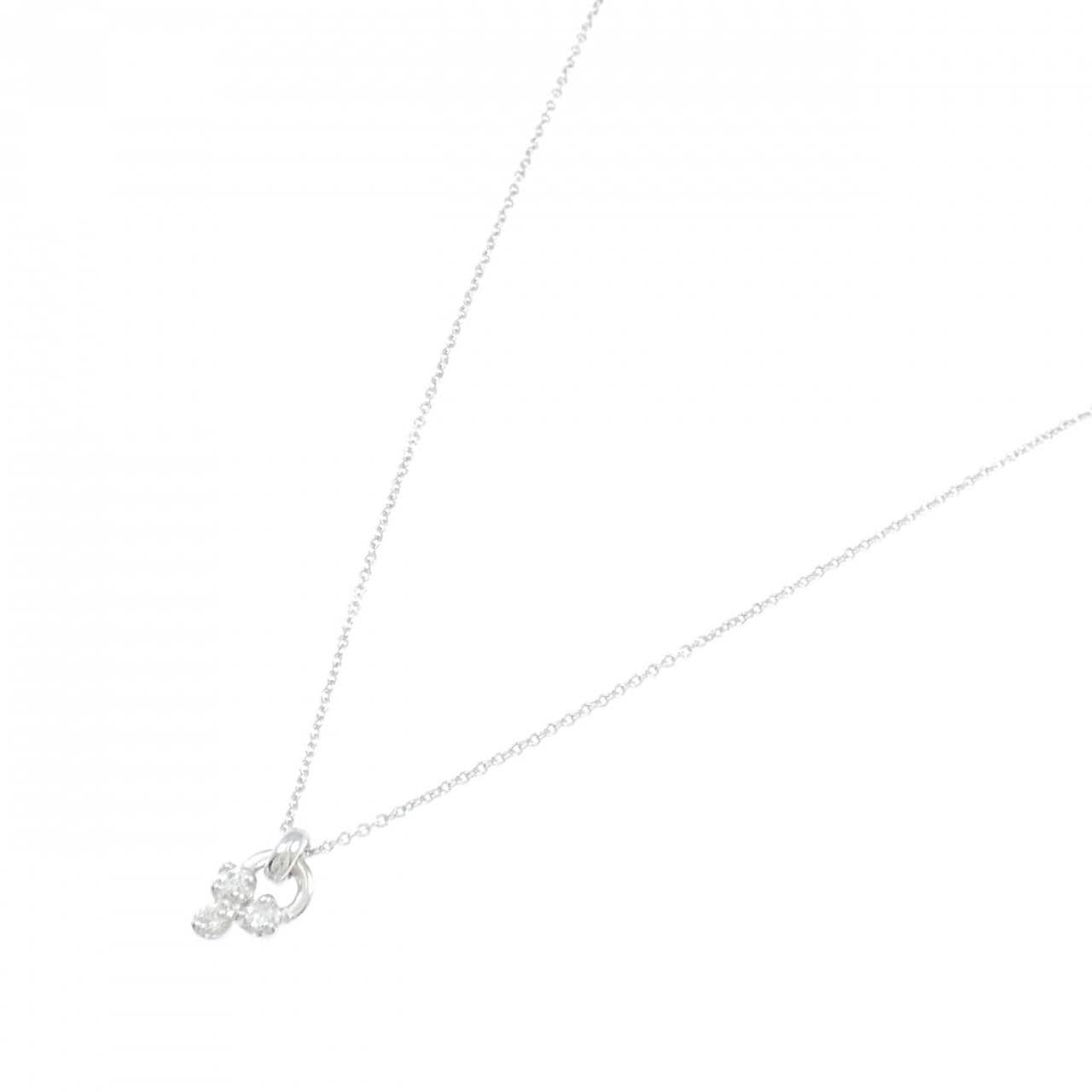 K18WG ダイヤモンド ネックレス 0.07CT