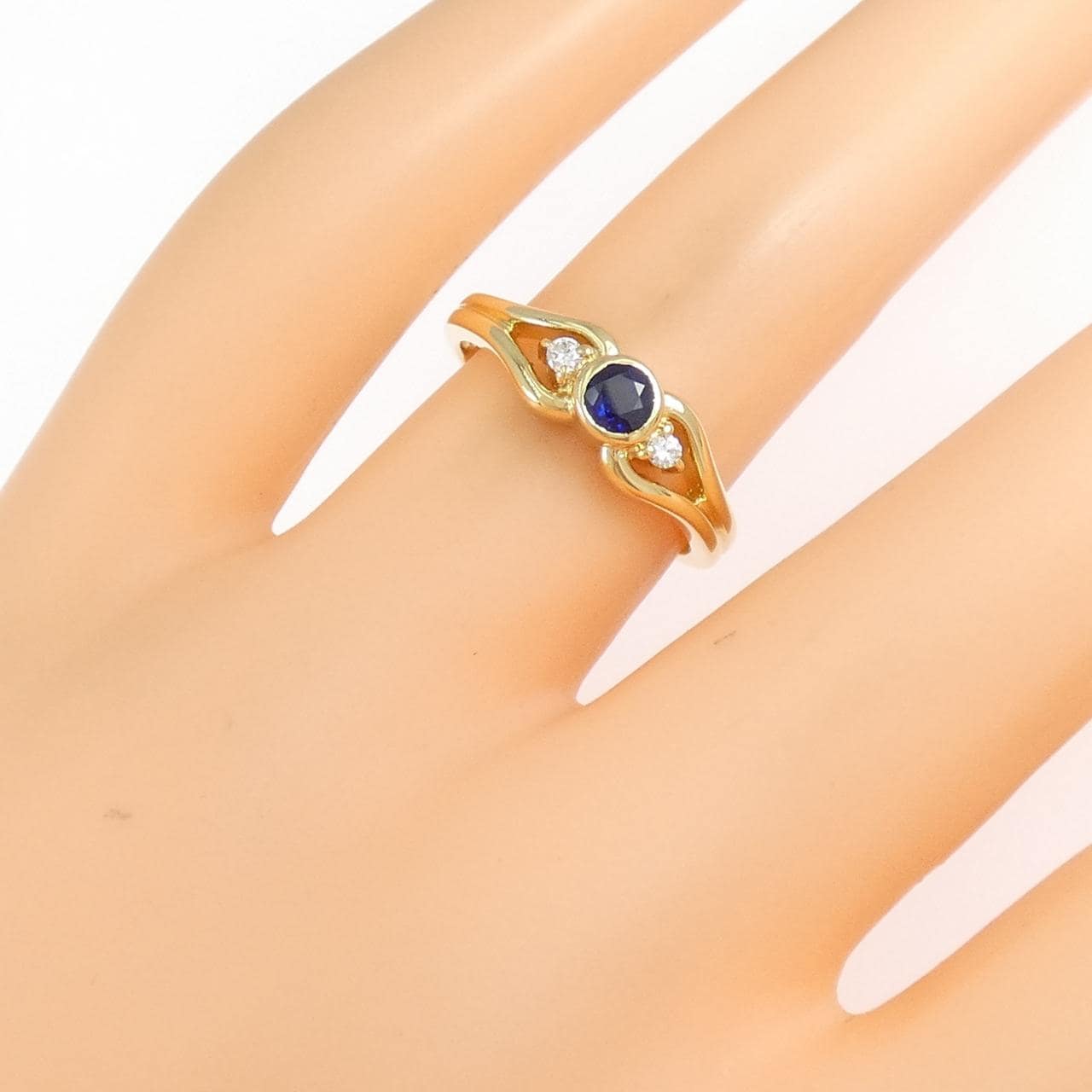 ミキモト サファイヤ リング 0.25CT