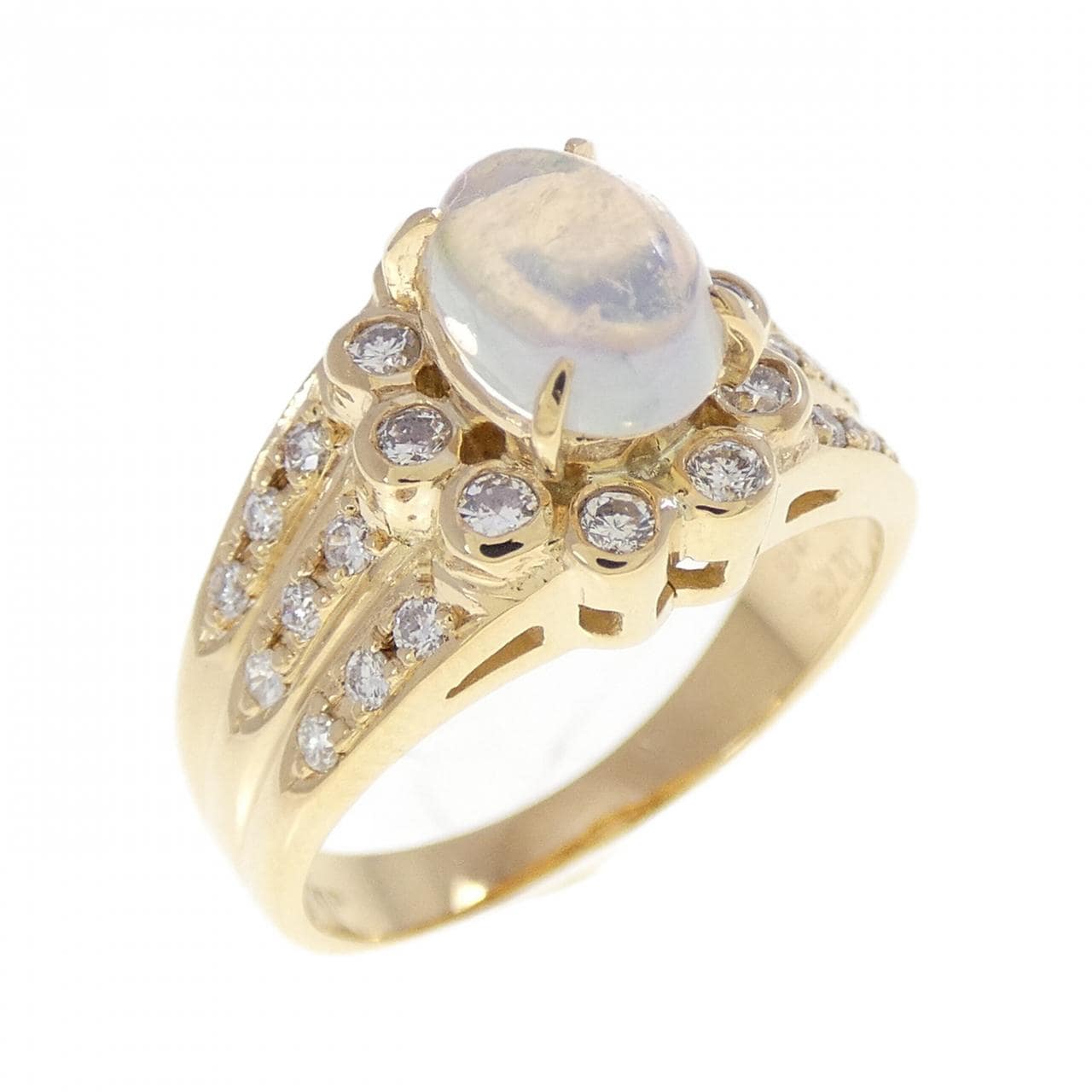 K18YG オパール リング 0.75CT