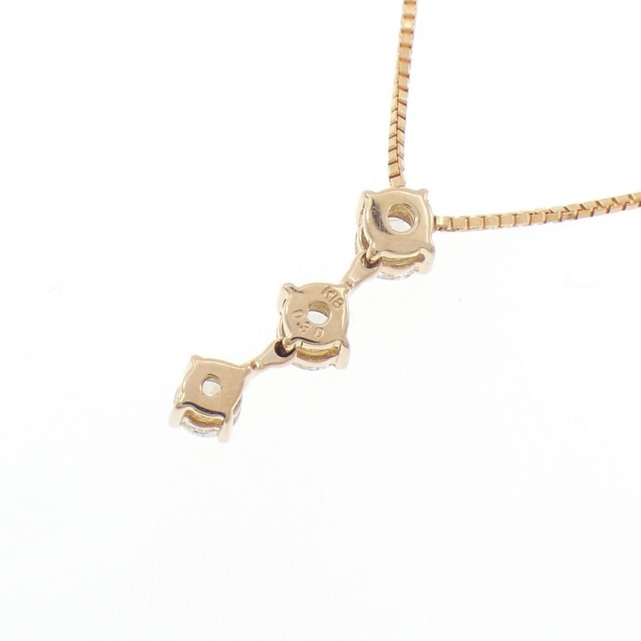 K18PG ダイヤモンド ネックレス 0.30CT