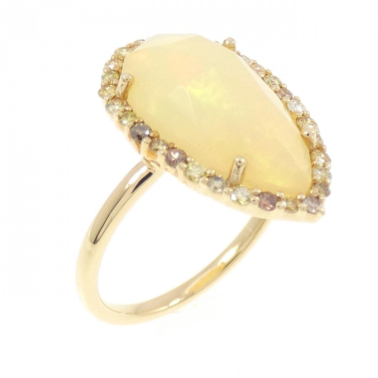 【新品】K18YG オパール リング 2.87CT