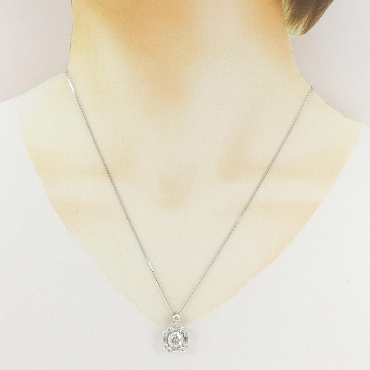 PT900/PT850 ダイヤモンド ネックレス 1.818CT K I1 Fair