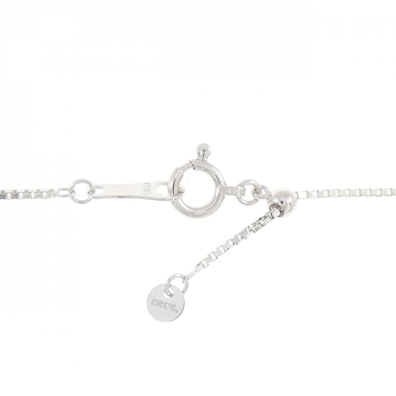 ジーエスティービー K18WG ネックレス 0.45CT