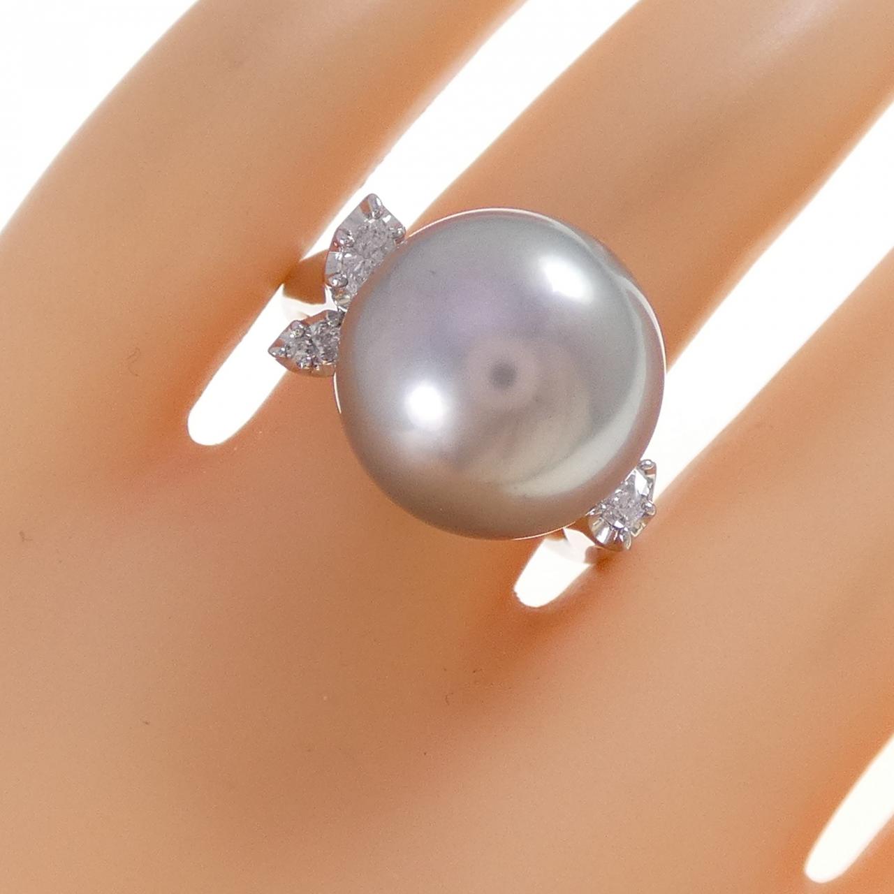 PT900 黒蝶パール リング 14mm