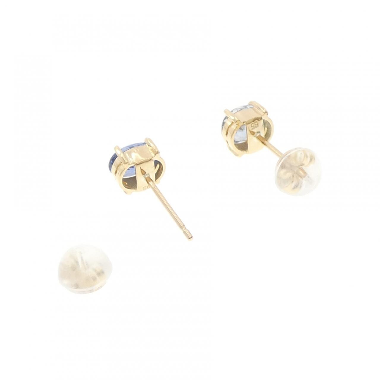 K18YG サファイヤ ピアス 1.30CT