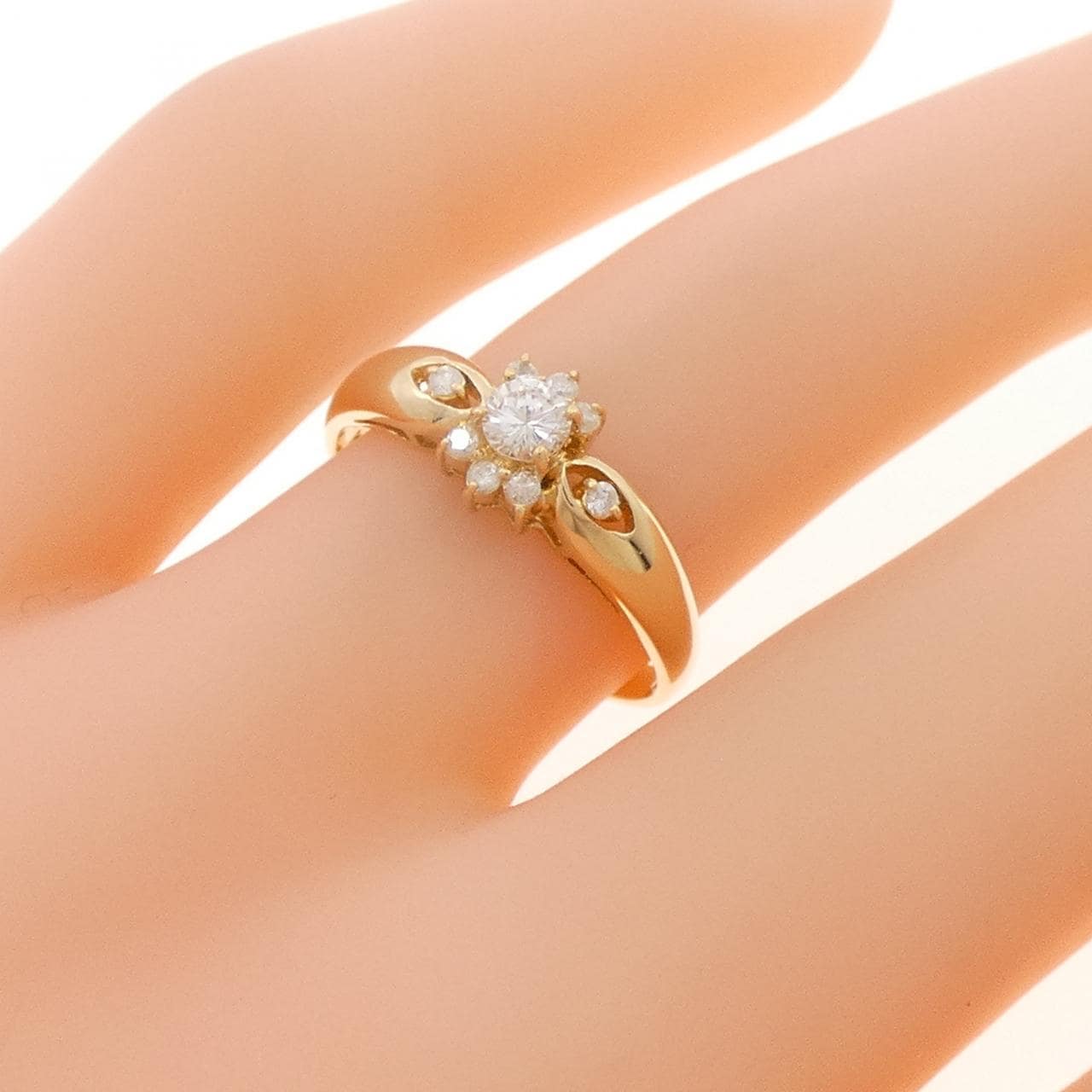 K18YG ダイヤモンド リング 0.20CT