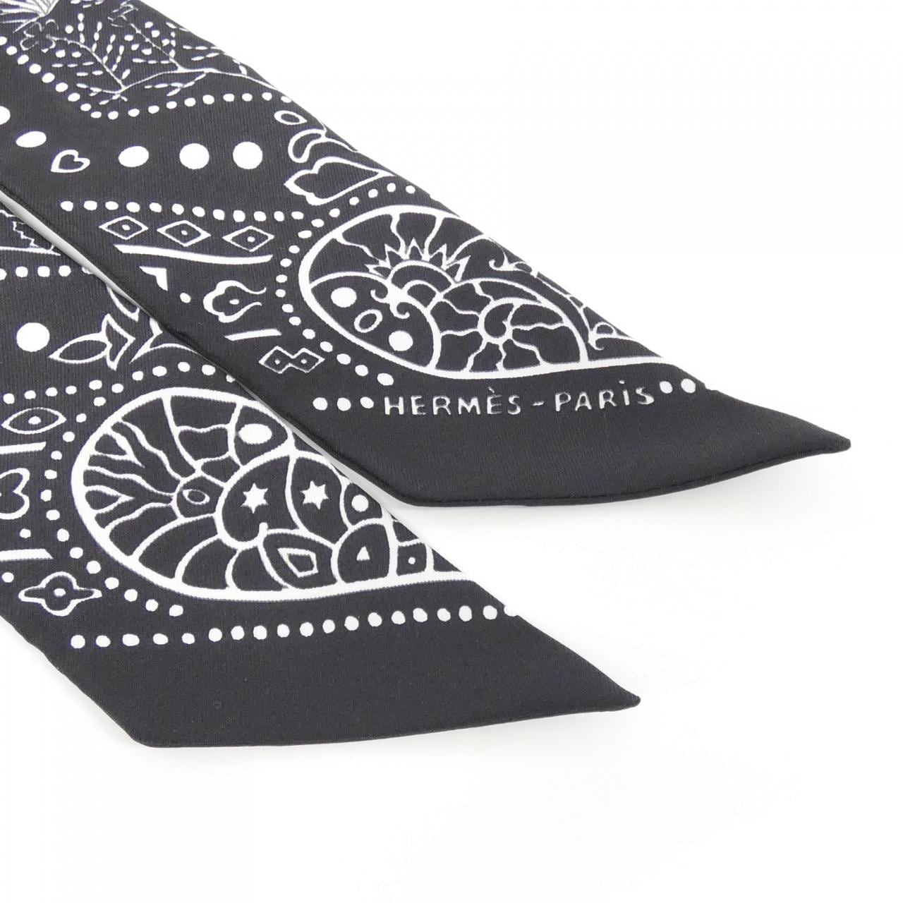 エルメス ENTRE CIEL ET MER BANDANA ツイリー 063017S スカーフ