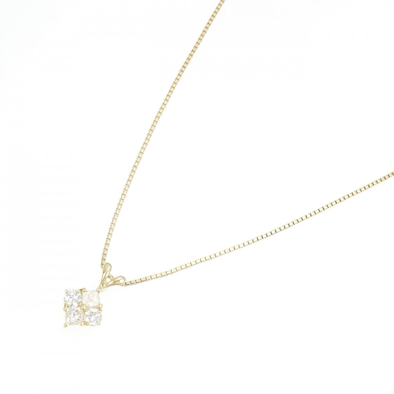K18YG ダイヤモンド ネックレス 0.76CT