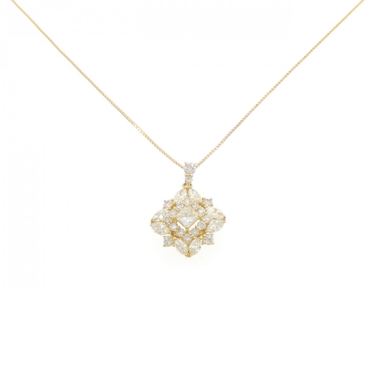 K18YG ダイヤモンド ネックレス 0.20CT