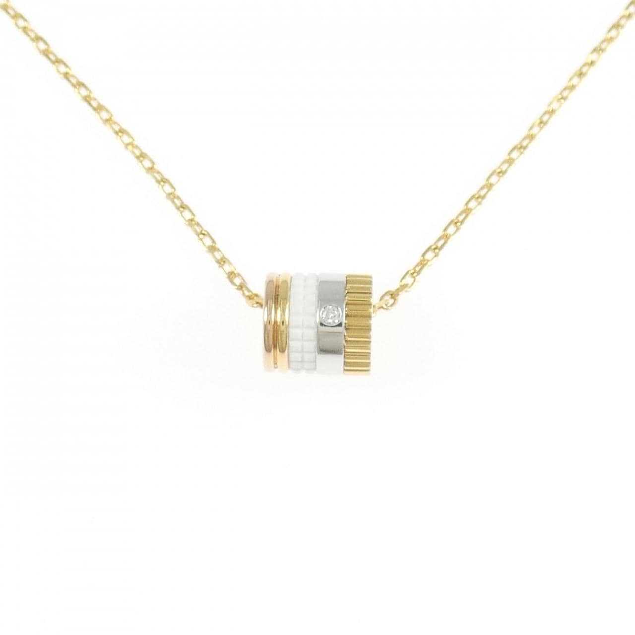 ブシュロン キャトル ホワイト スモール ネックレス