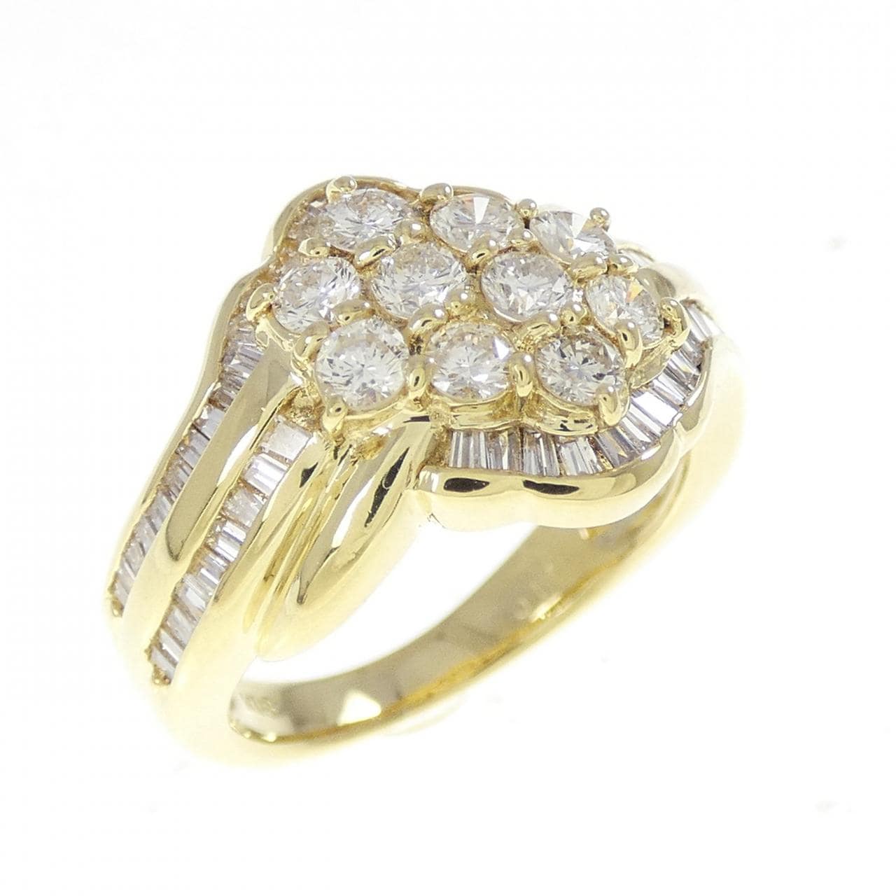 K18YG ダイヤモンド リング 1.07CT