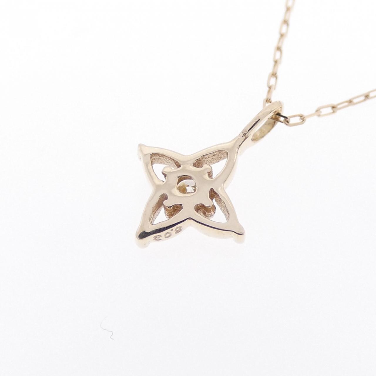 【新品】K10YG ダイヤモンド ネックレス 0.03CT