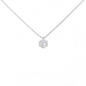 【リメイク】PT900/PT850 ソリティア ダイヤモンド ネックレス 1.005CT D SI1 Good