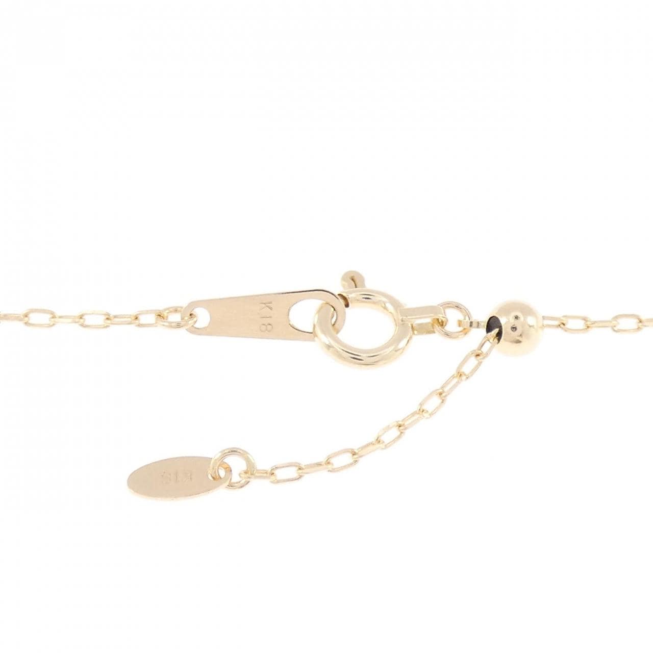 K18YG 白蝶パール ネックレス 11.1mm