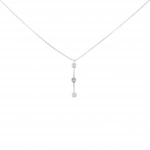 K18WG ダイヤモンド ネックレス 0.130CT