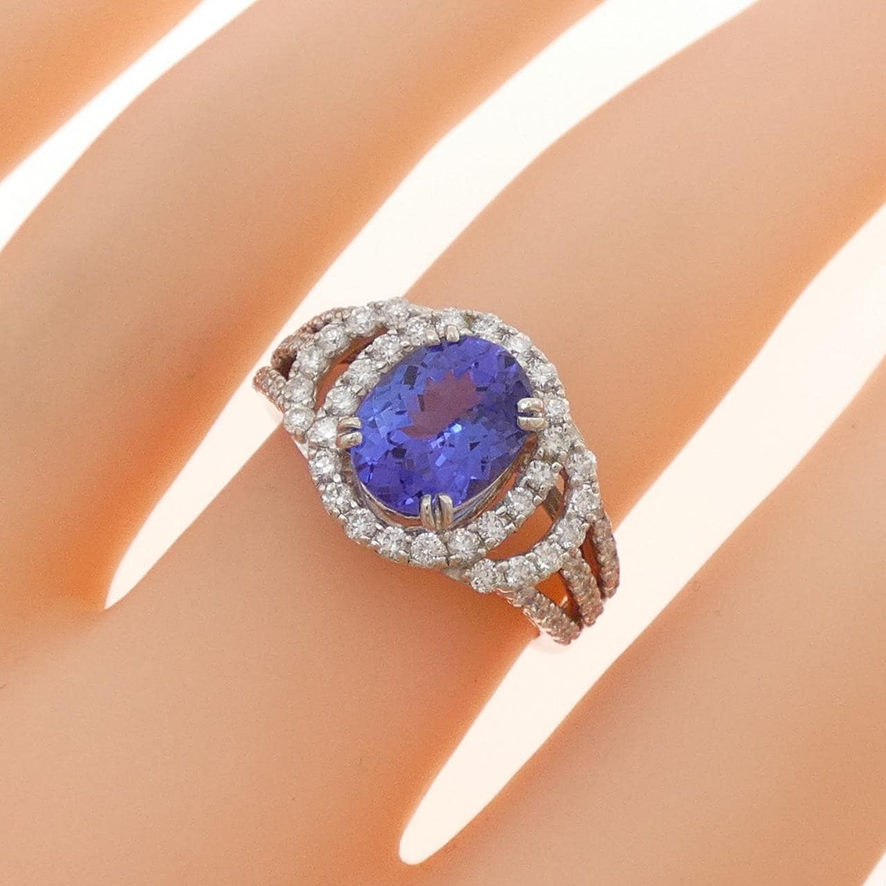 PT900 タンザナイト リング 1.82CT