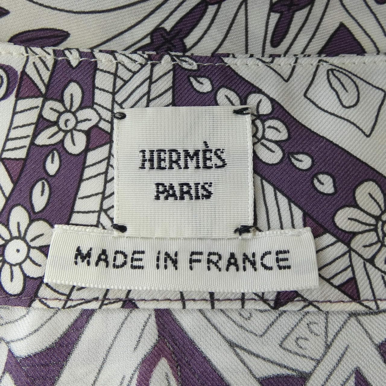 エルメス HERMES LE JARDIN MAHARANI *76-7608 ツイルレーヌ トップス