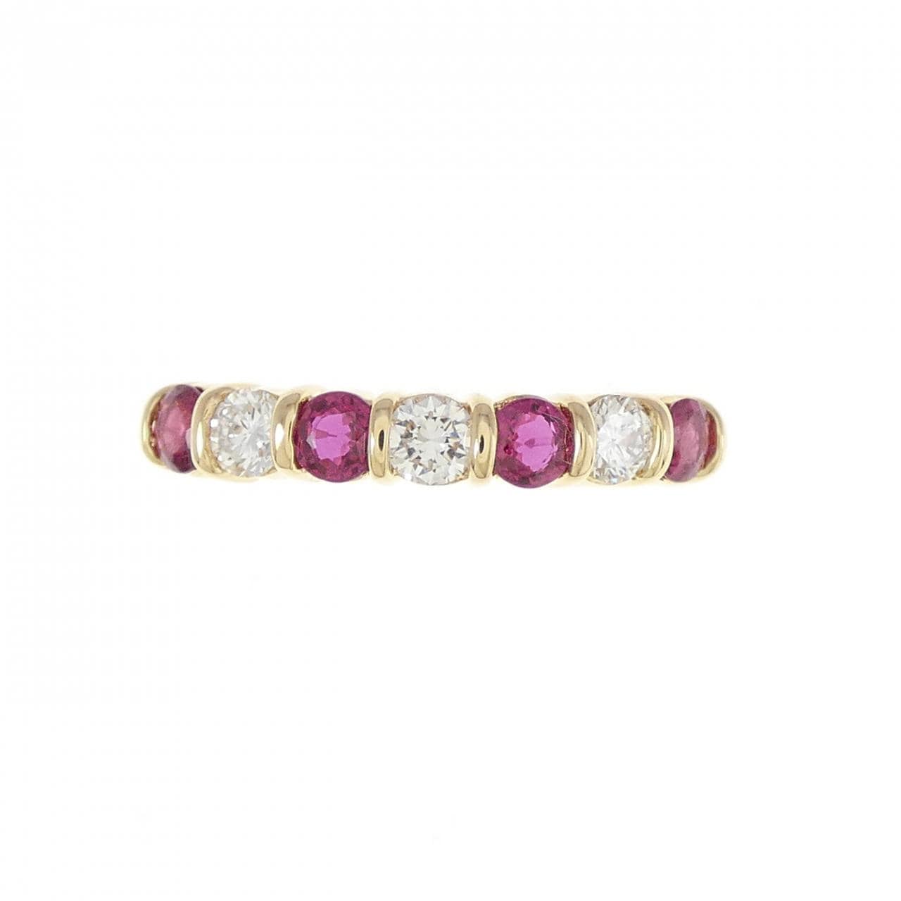 K18YG ルビー リング 0.46CT