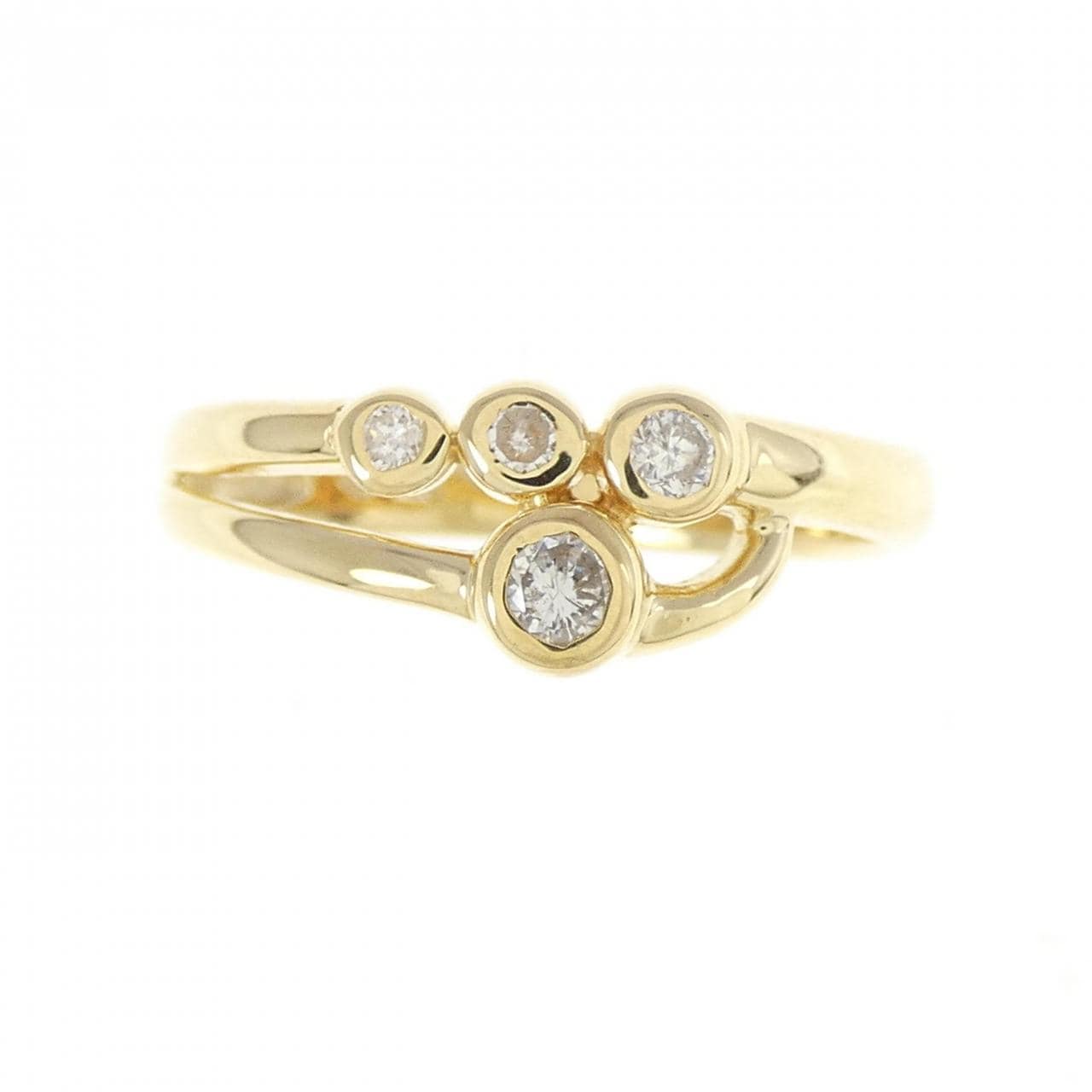 K18YG ダイヤモンド リング 0.18CT
