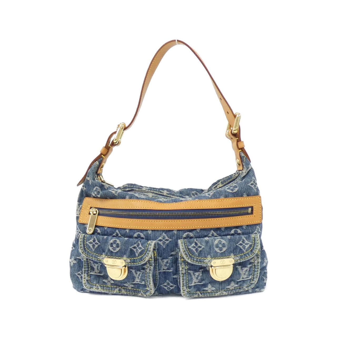 LOUIS VUITTON Monogram Denim Baggy PM M95049 單肩包