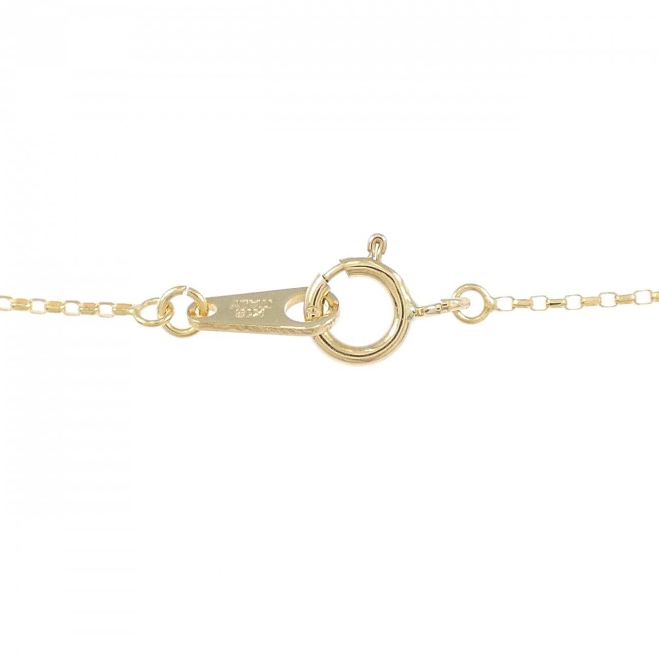 K18YG イニシャルY ダイヤモンド ネックレス