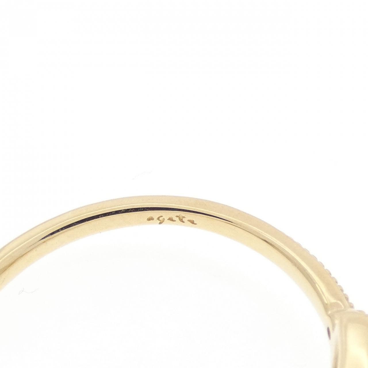アガット ダイヤモンド リング 0.10CT