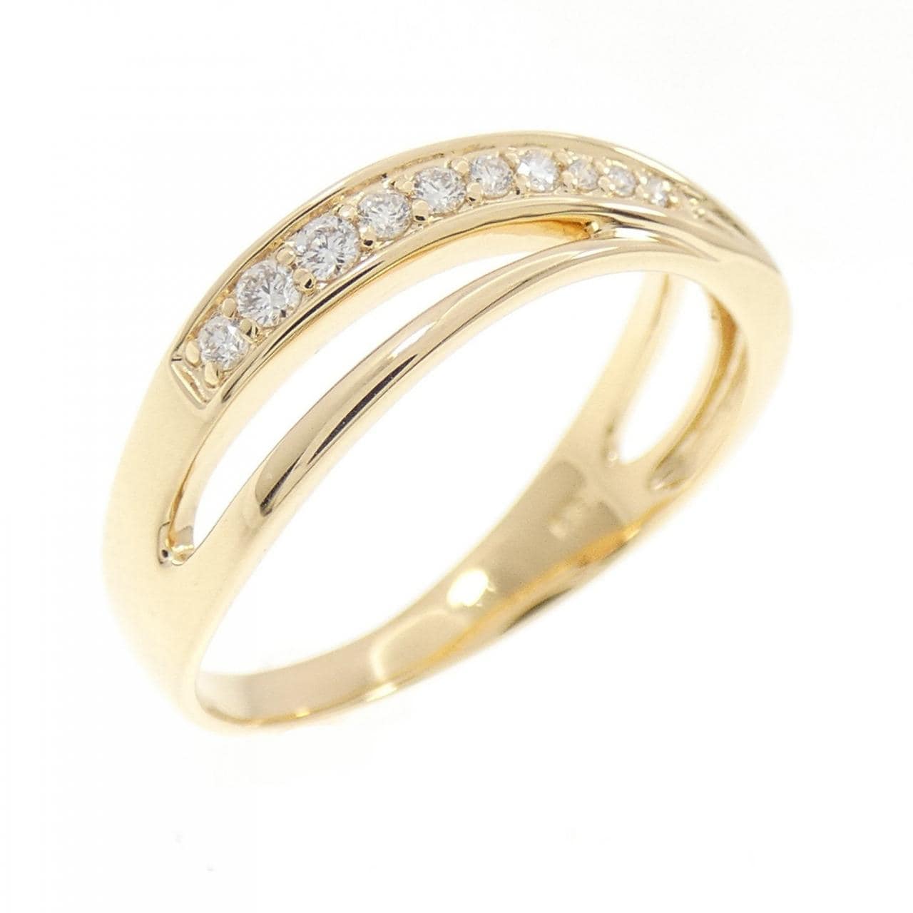 K18YG ダイヤモンド リング 0.09CT