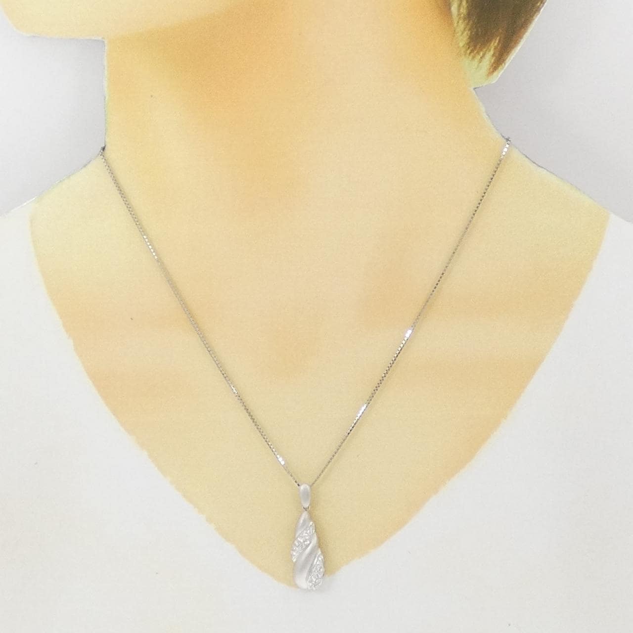 PT900/PT850 ダイヤモンド ネックレス 0.30CT