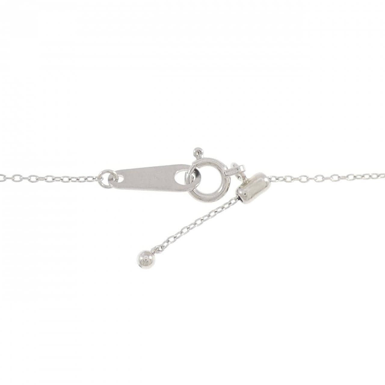 PT900/PT850 フラワー ダイヤモンド ネックレス 0.50CT