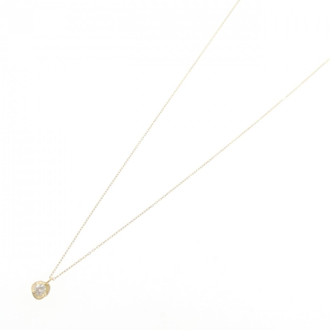 K18YG ダイヤモンド ネックレス 0.11CT